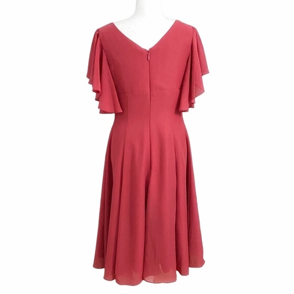 JJs House Elegant Midi Dress in Raspberry Pink - Picture 4 of 14